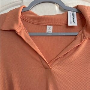 Old Navy Orange Ribbed Top
